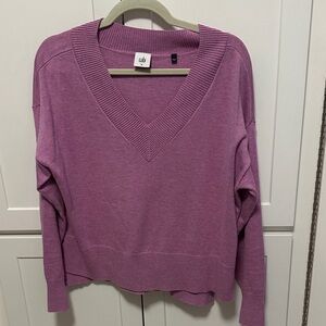 CAbi Lavender V-Neck Sweater
